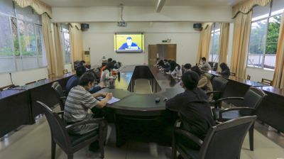 我校参加全区高校及区直中职学校技工学校开学准备工作电视电话会议